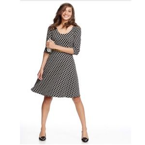 Boden Jersey Jacquard Dress Polka Dot 10L